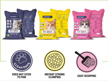 Cat Litter Super Clumping MICRO BENTONITE Lemon 25L